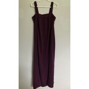 J. Crew Factory Sleeveless Maxi Dress 10 Purple Polyester Column